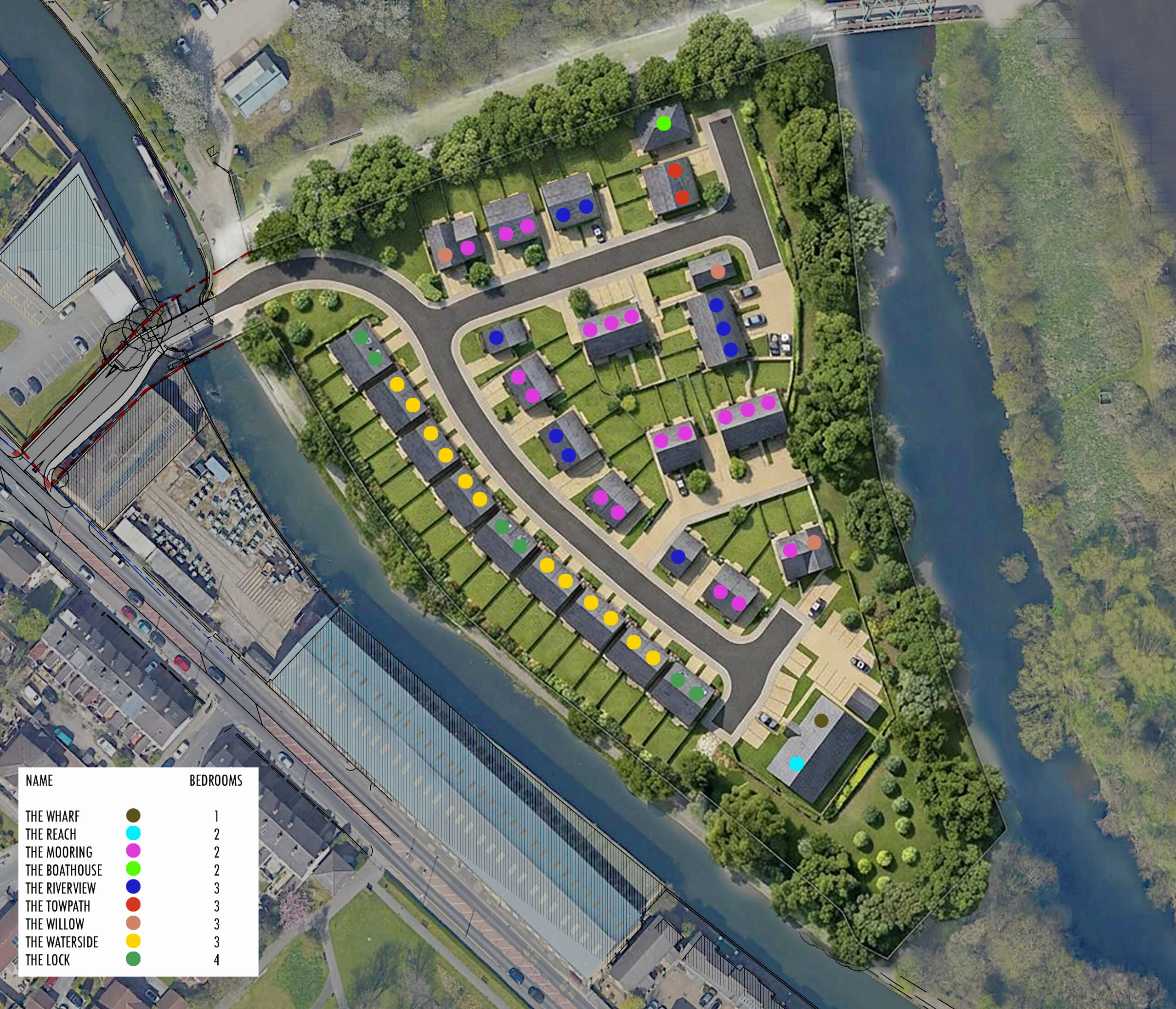 Rodley Homes Canal Walk Sitemap, Leeds