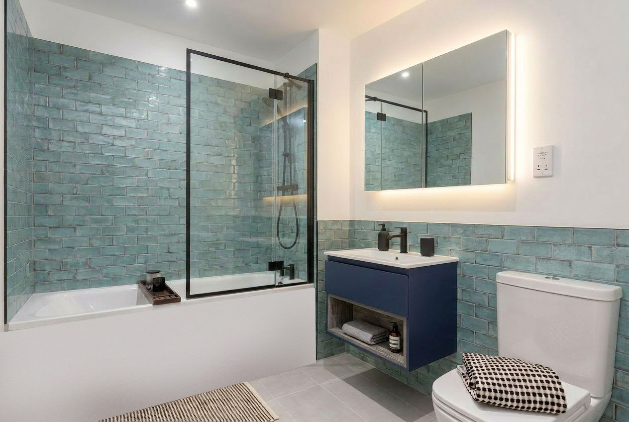 Bathroom teal